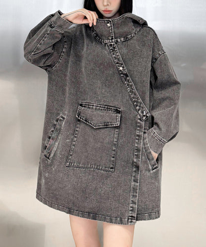 Denim Hoodie Jacket